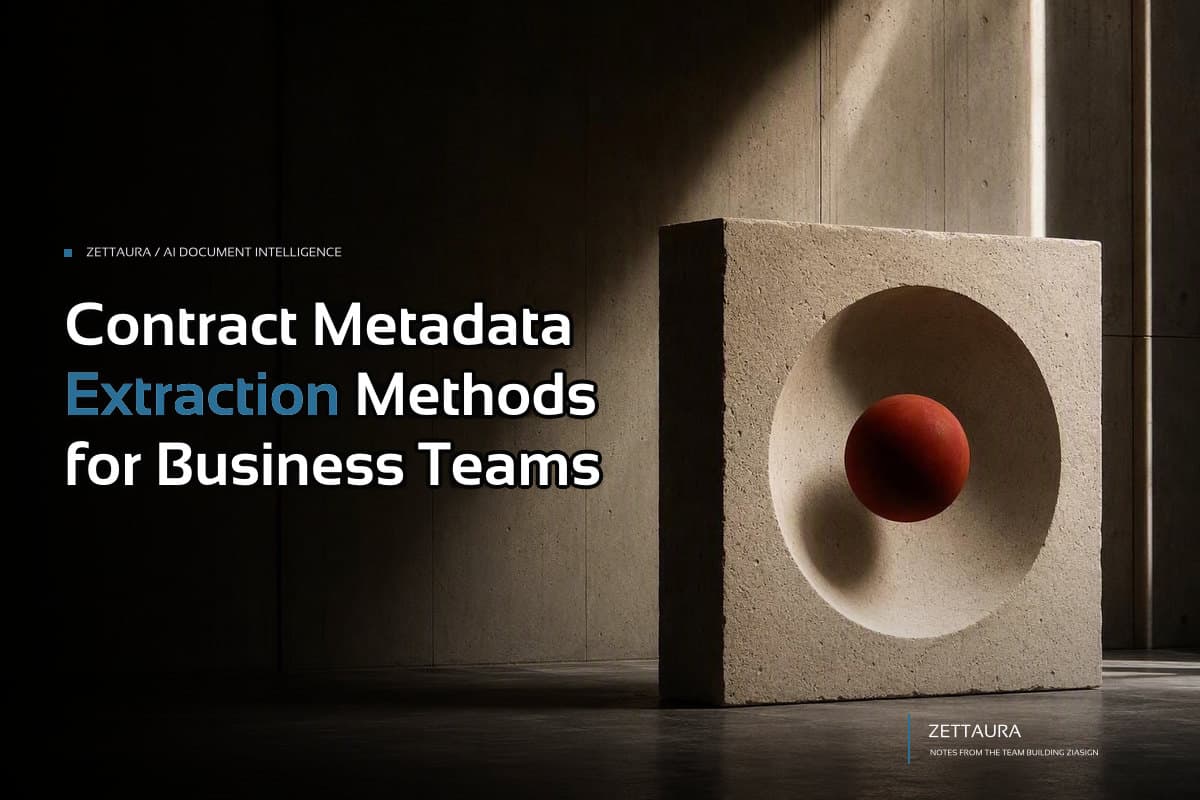 Contract Metadata Extraction Methods for Business Teams