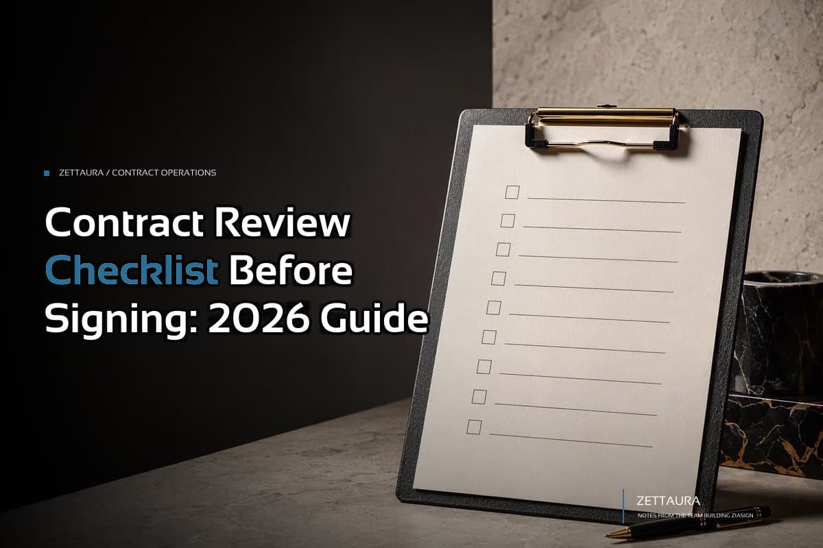 Contract Review Checklist Before Signing: 2026 Guide