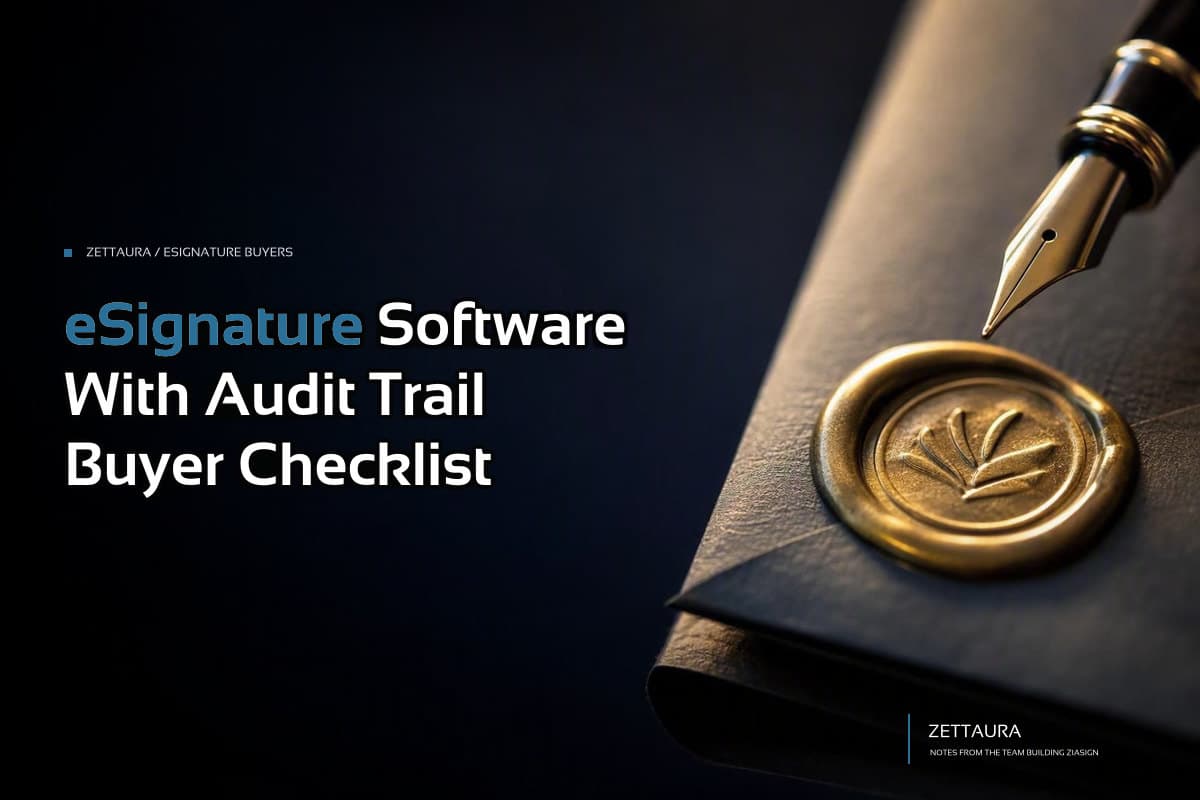 eSignature Software With Audit Trail Buyer Checklist